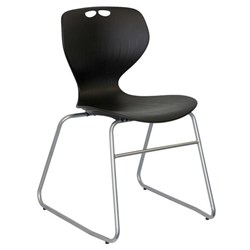 Mata Visitor Chair Sled Base Black