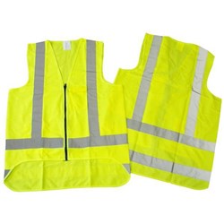 Hi Vis Day Night Safety Vest 2XL Fluoro Yellow
