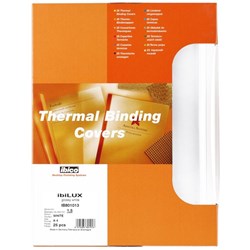 GBC Ibico Thermal Binding Covers 6mm White, Box of 100