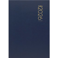 Collins A51 Diary A5 Day Per Page 2026 Blue
