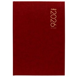 Collins A51 Diary A5 Day Per Page 2026 Red