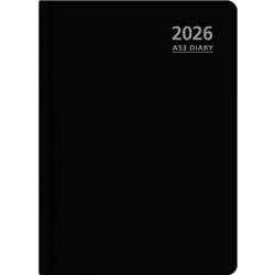 OfficeMax A53 1 Hour Appointments  Diary A5 Week To View 2026 Black