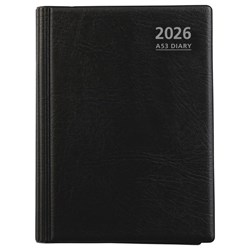 OfficeMax A53 1 Hour Appointments Executive Diary A5 Week To View 2026 Black