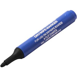 Metal Detectable Black Dry Wipe Whiteboard Markers, Pack of 10