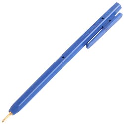 Decta-Mark Blue Metal Detectable Ballpoint Pen Brass Nib, Pack of 50