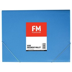 FM Vivid Document Wallet A4 Ice Blue