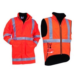 Bison Stamina 5-in-1 Combo Jacket and Vest TTMC Orange 3XL