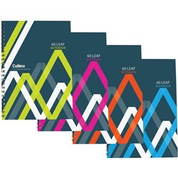Collins A5 Spiral Notebook 120 Pages Assorted Colours