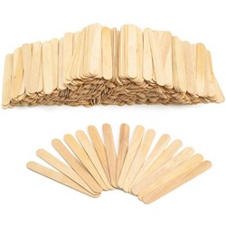 Colorations Jumbo Pop Sticks 153x19mm Plain, Pack of 500