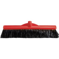 Oates Plastic Broom Head Medium Stiff 450mm Red