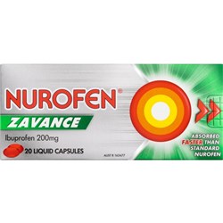 Nurofen Zavance Liquid Capsules, Pack of 20