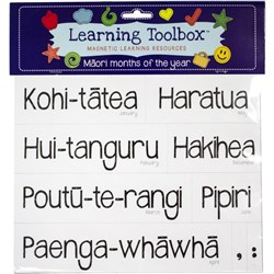 Learning Toolbox Magnets Maori Months of the Year, Set of 21