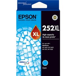 Epson 252XL Cyan Ink Cartridge High Yield T253292
