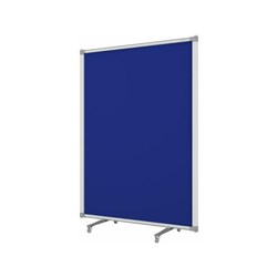 Boyd Visuals Freestanding Partition Screen With Acoustic Panel 900x1200mm Blue