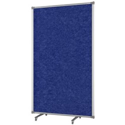 Boyd Visuals Freestanding Partition Screen With Acoustic Panel 900x1500mm Blue
