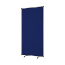Boyd Visuals Freestanding Partition Screen With Acoustic Panel 900x1800mm Blue