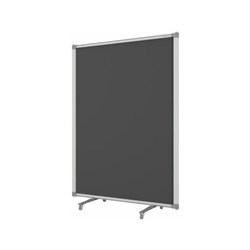 Boyd Visuals Freestanding Partition Screen With Acoustic Panel 900x1200mm Charcoal