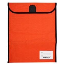 Warwick Homework Book Bag Hook & Loop XL 450x360mm Orange