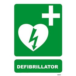 Defibrillator Safety Sign 230x300mm