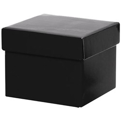 Square Gift Box With Lid 140mm Black