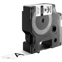 Dymo Labelling Tape Rhino Industrial Vinyl 19mm x 5.5m Black on White