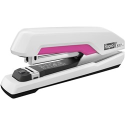 Rapid S17 SuperFlatClinch Full Strip Stapler 30 Sheet White/Pink