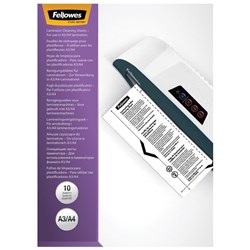 Fellowes A4 Laminator Cleaning Sheets, Pack of 10