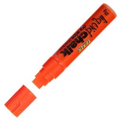 Texta Liquid Chalk Dry Wipe Window Marker 15mm Chisel Tip Orange