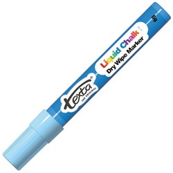 Texta Liquid Chalk Dry Wipe Window Marker 4.5mm Bullet Tip Blue