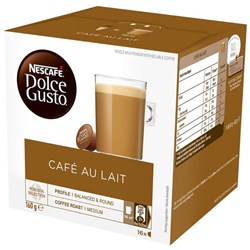 NESCAFÉ Dolce Gusto Café Au Lait Coffee Capsules, Box of 16