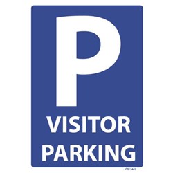Visitors Parking Safety Sign 340x240mm