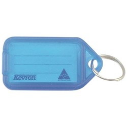 Kevron ID5 Security Key Ring Tag 56x30mm Blue