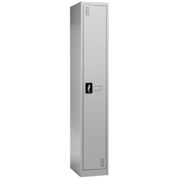 Precision Classic 1 Tier Locker 300mm Camlock Silver Grey