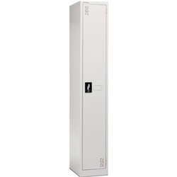 Precision Classic 1 Tier Locker 300mm Camlock White Satin