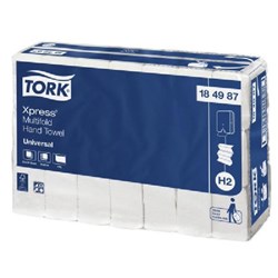 Tork H2 Universal Paper Towels Multifold Slimline, Pack of 230