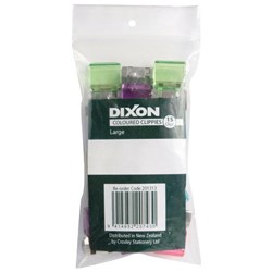 Dixon Coloured Clippies Paper Clips Large, Pack of 15