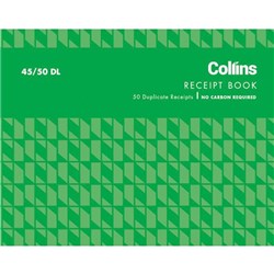 Collins 45/50DL NCR Receipt Duplicate Set of 50