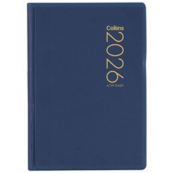 Collins A73P Pocket Diary Week To View 2026 Navy