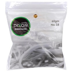 Dixon Rubber Bands No. 18 1.6mm x 76mm 60g