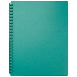 FM A4 Display Book Refillable 20 Pocket Green