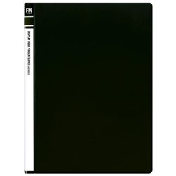 FM Display Book Insert Cover 20 Pocket Black