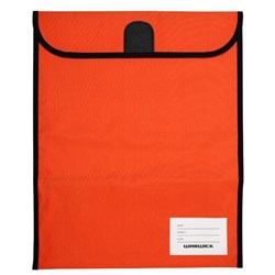 Warwick Homework Book Bag Hook & Loop Medium 290x360mm Orange