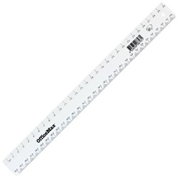 OfficeMax Plastic Ruler 30cm White