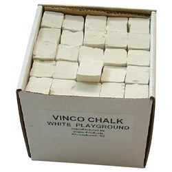 Vinco Jumbo Playground Chalk White, Pack of 25