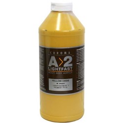 A2 Art Student Acrylic Paint 1L Yellow Oxide
