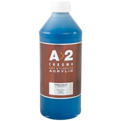 A2 Art Student Acrylic Paint 1L Pthalo Blue