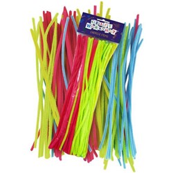 Craft Workshop Chenille Pipe Cleaners 6x300mm Assorted Colours, Pack of 100