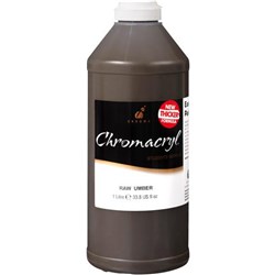 Chromacryl Student Acrylic Paint 1L Raw Umber