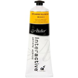 Atelier Interactive Acrylic Paint S3 80ml Arylamide Yellow Deep