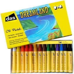 Das Dreamland Water Soluble Oil Pastels Assorted Colours, Pack of 12